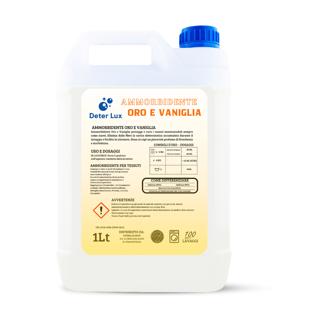 Ammorbidente Oro e Vaniglia